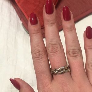 Links of London Sterling Silver Woven Ring, Size 7